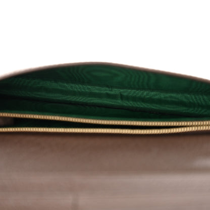 Gucci X ADIDAS Monogram Trefoil Embossed Wallet On Chain Brown 5 of 11