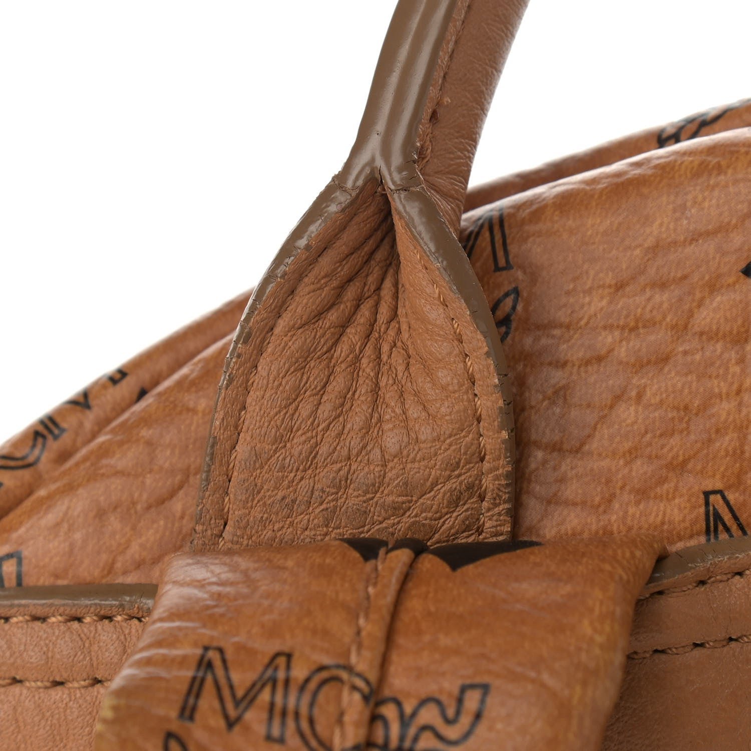 MCM Visetos Studded Small Stark M Backpack Cognac 11 of 17