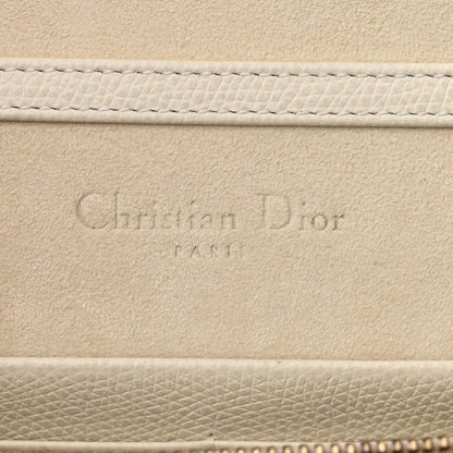 Christian Dior Grained Calfskin Saddle Chain Pouch Off White 5 of 10