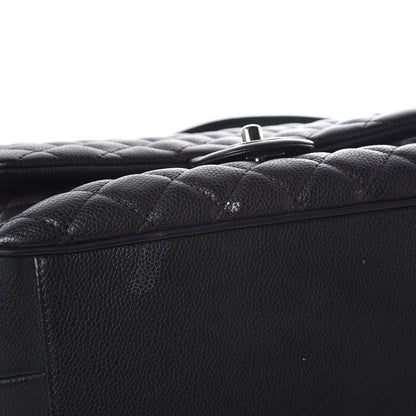 Chanel Caviar Quilted Medium Rock In Rome Single Flap Black 8 of 12