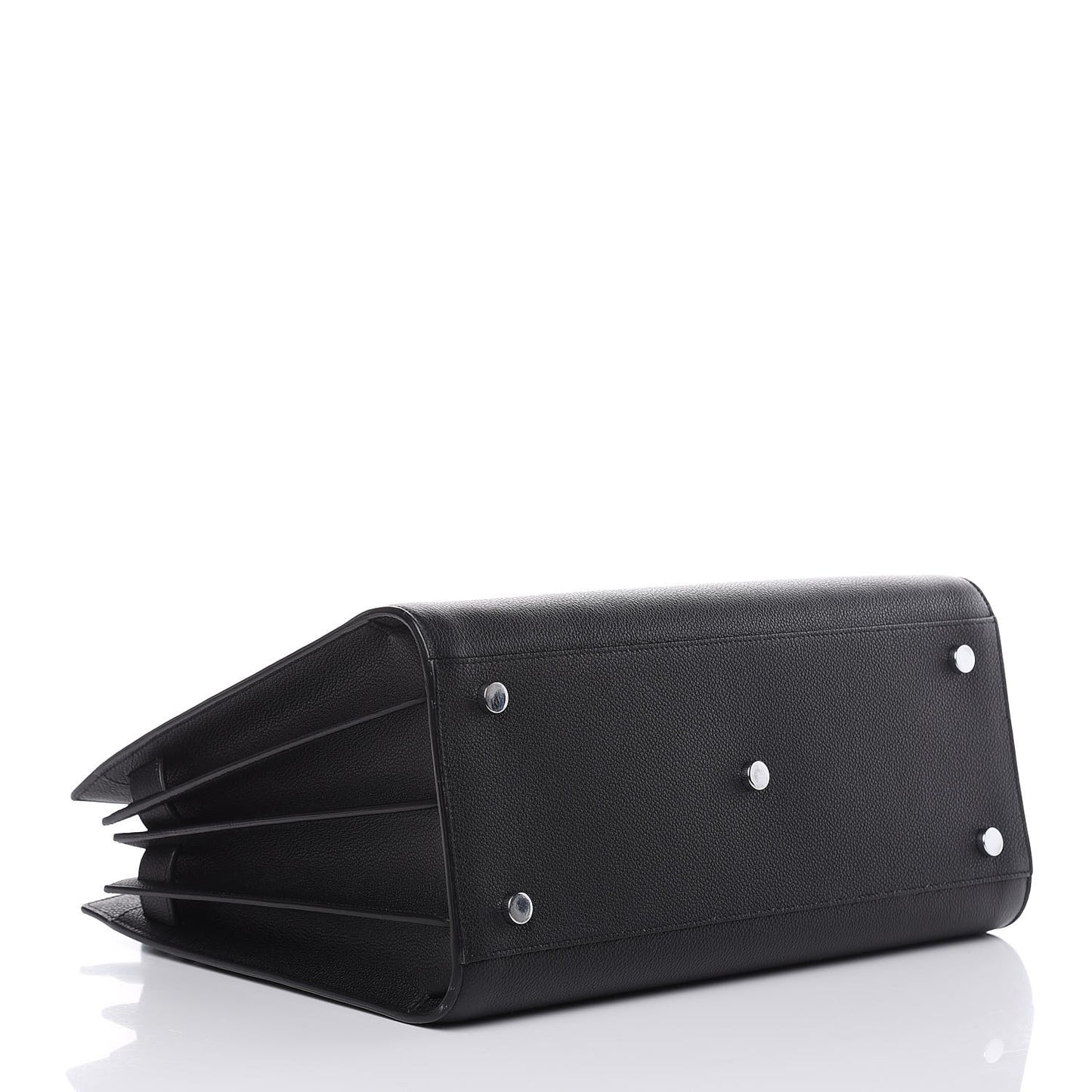 Grained Calfskin Small Sac De Jour Black