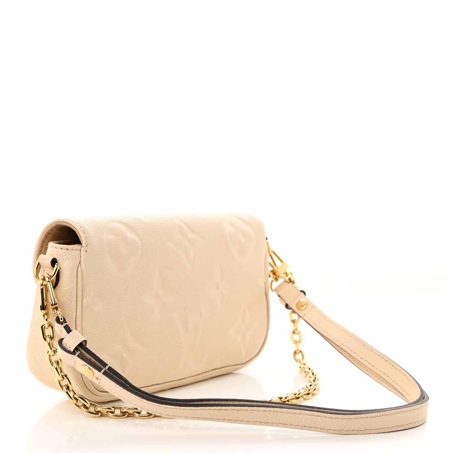 Empreinte Monogram Giant Ivy Wallet On Chain Cream