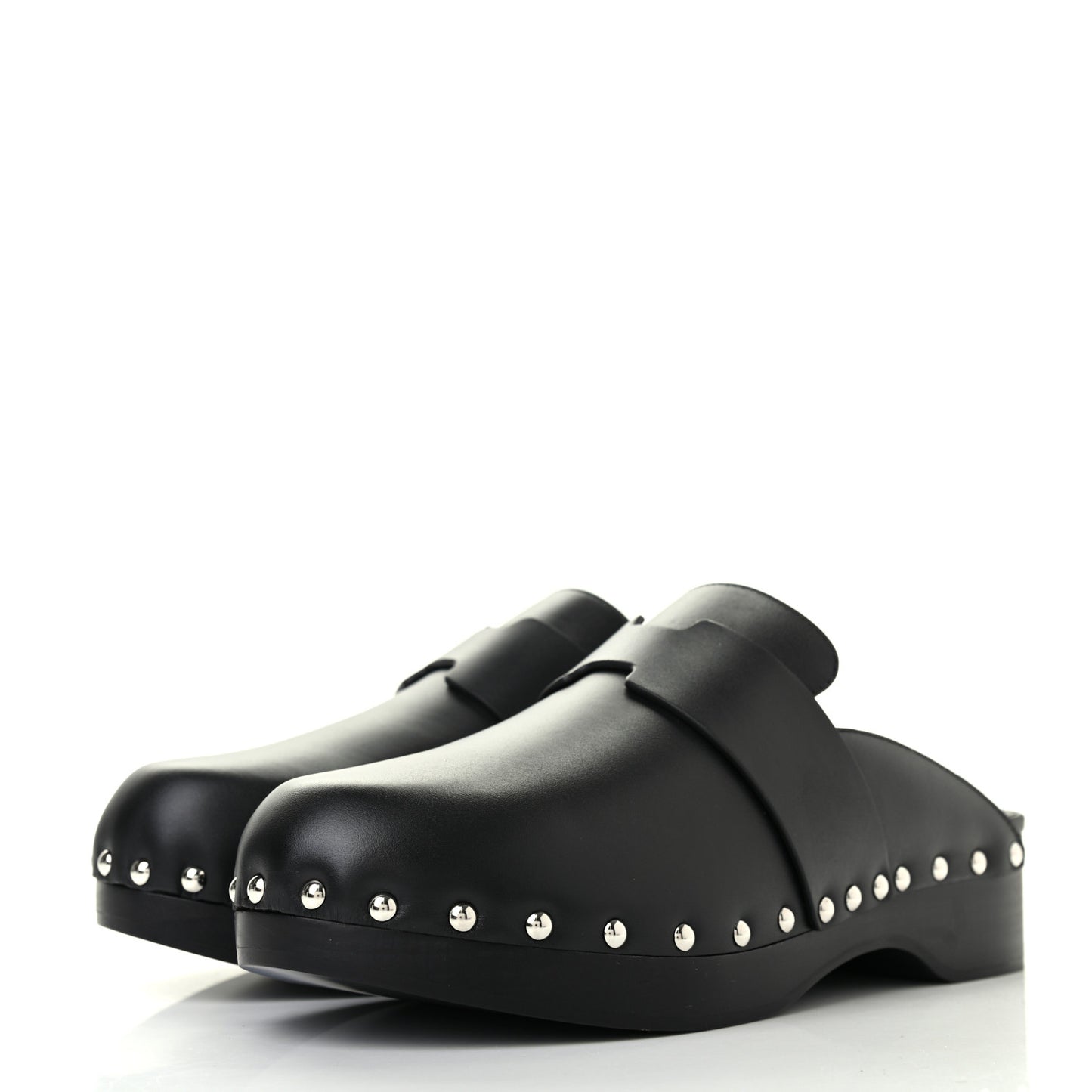 Calfskin Calya Mules 36 Black