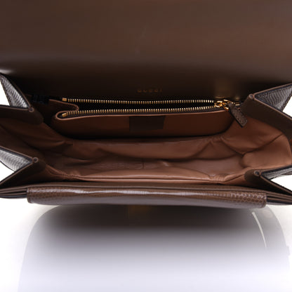 Gucci Lizard Small Sylvie 1969 Messenger Bag Taupe 6 of 18