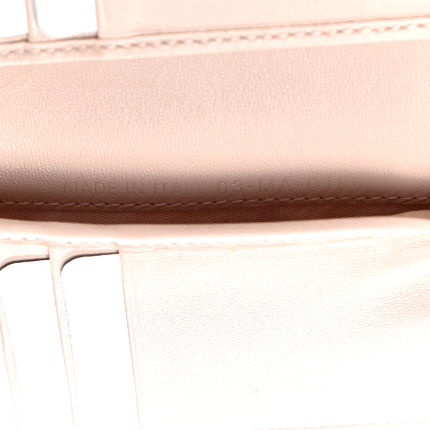 Ceramic Effect Deerskin Cannage Diorama Elancee Wallet Hyper Pink
