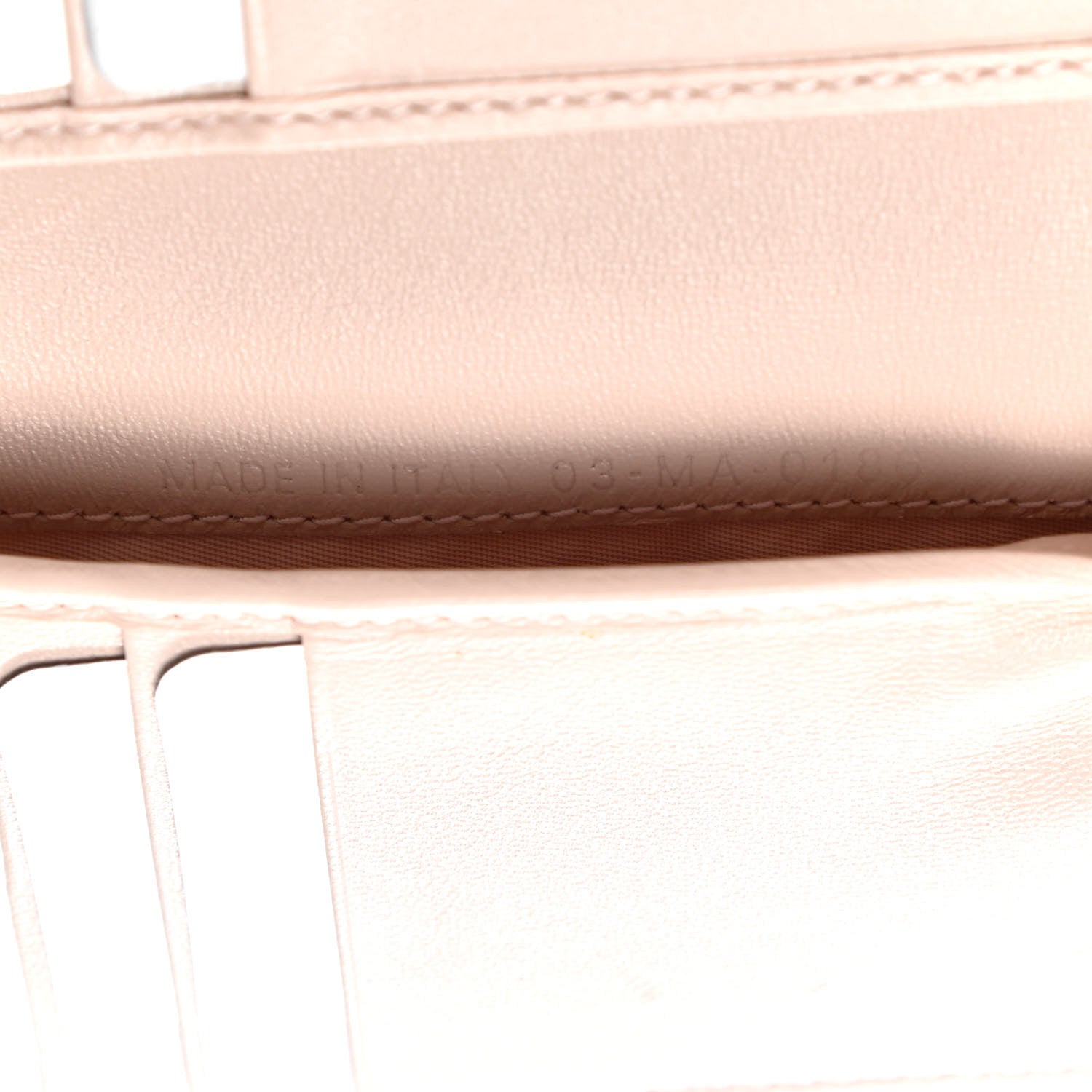 Christian Dior Ceramic Effect Deerskin Cannage Diorama Elancee Wallet Hyper Pink 7 of 8