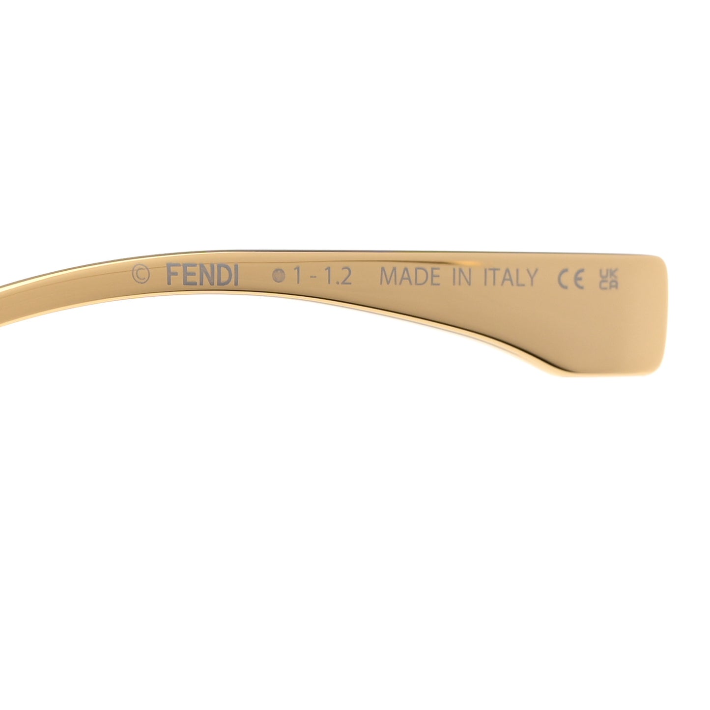 Metal Disco Geometric Sunglasses FE 40051/U Gold Blue Mirror