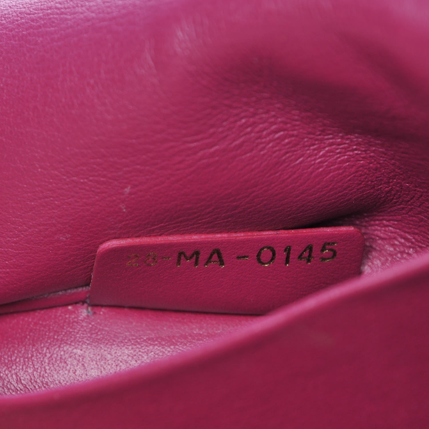 Christian Dior Bullcalf Medium Be Dior Flap Black Fraise 9 of 14