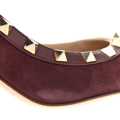 Valentino Garavani Suede Rockstud 85mm Pumps 39 Camelia 12 of 14