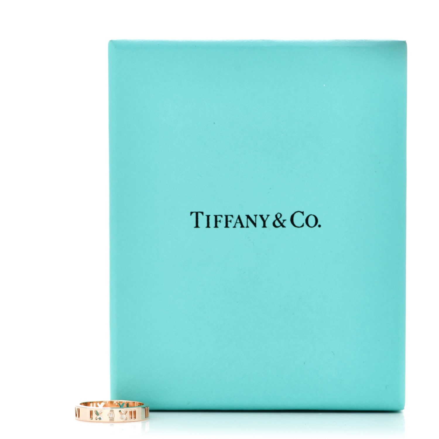 Tiffany 18K Rose Gold Diamond Atlas Pierced Ring 51 5.75 5 of 5