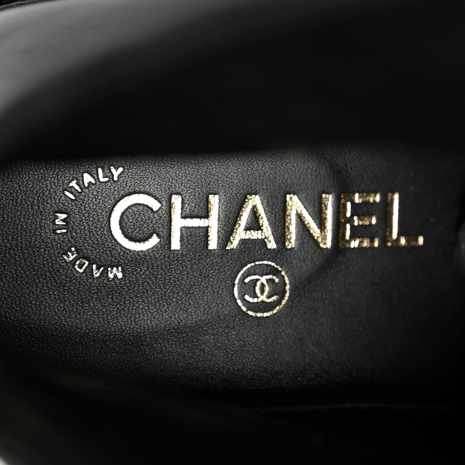 Chanel Shiny Goatskin Calfskin Quilted Lace Up Combat Boots 42 Black 8 of 8