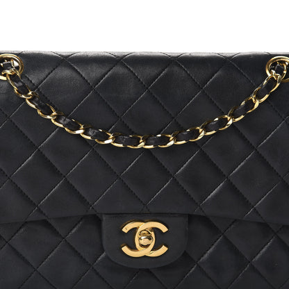 Chanel Lambskin Quilted Medium Double Flap Black 12 of 12