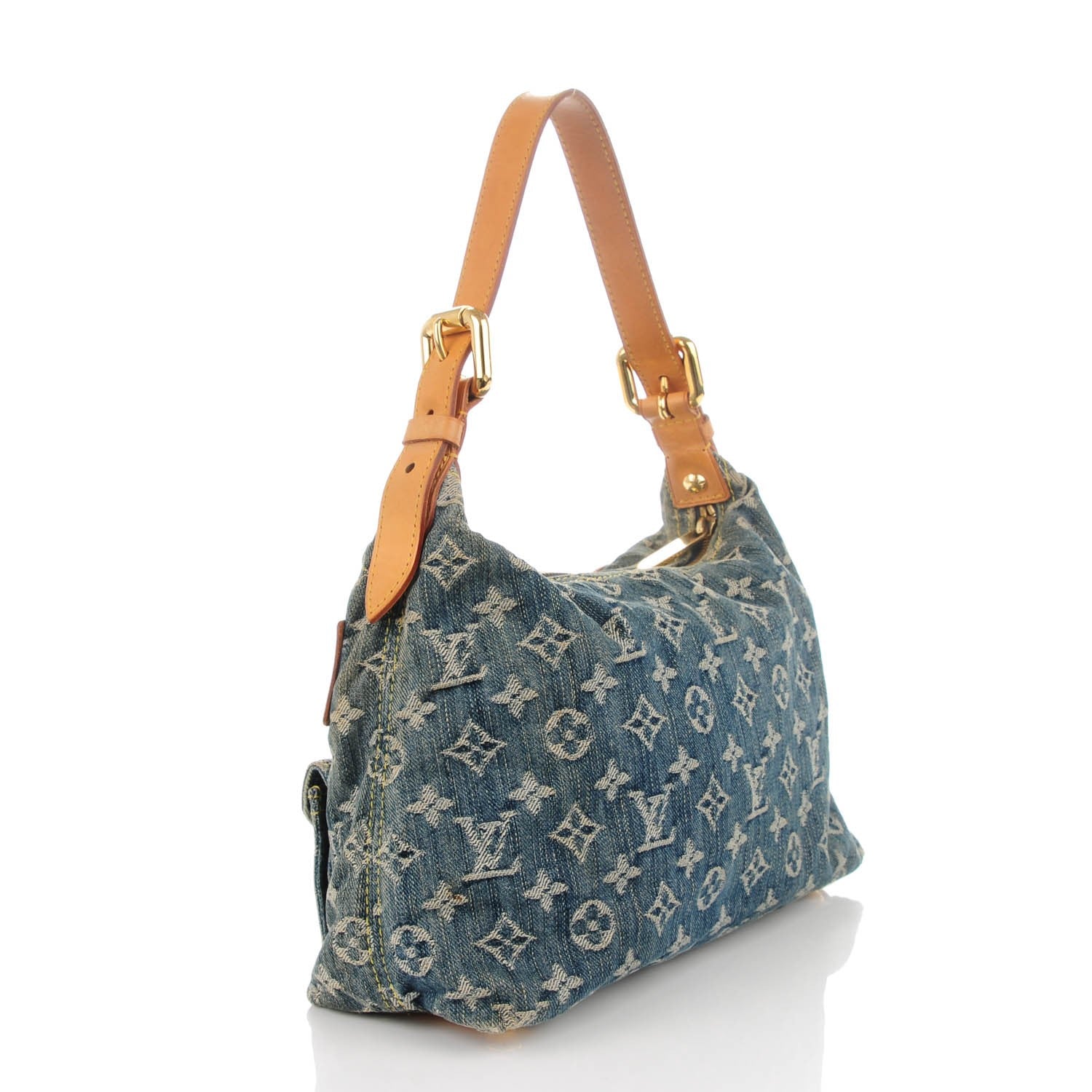 Louis Vuitton Monogram Denim Baggy PM Blue 3 of 9