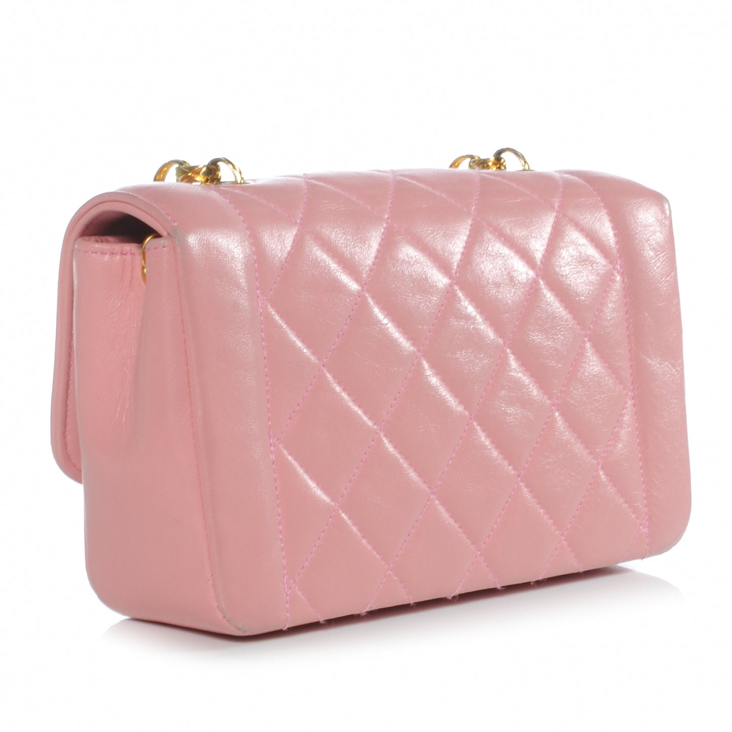 Lambskin Mini Flap Pink