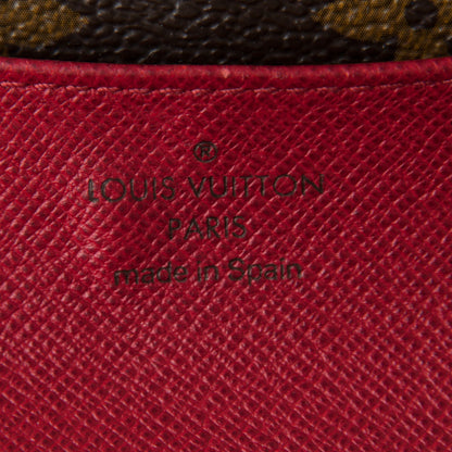Louis Vuitton Monogram Emilie Wallet Red 6 of 7