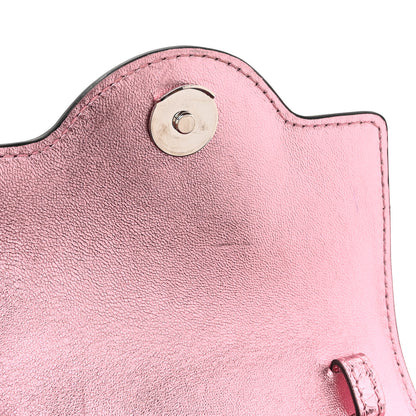 Versace Metallic Crackled Lambskin Mini La Medusa Bag Pink 10 of 11