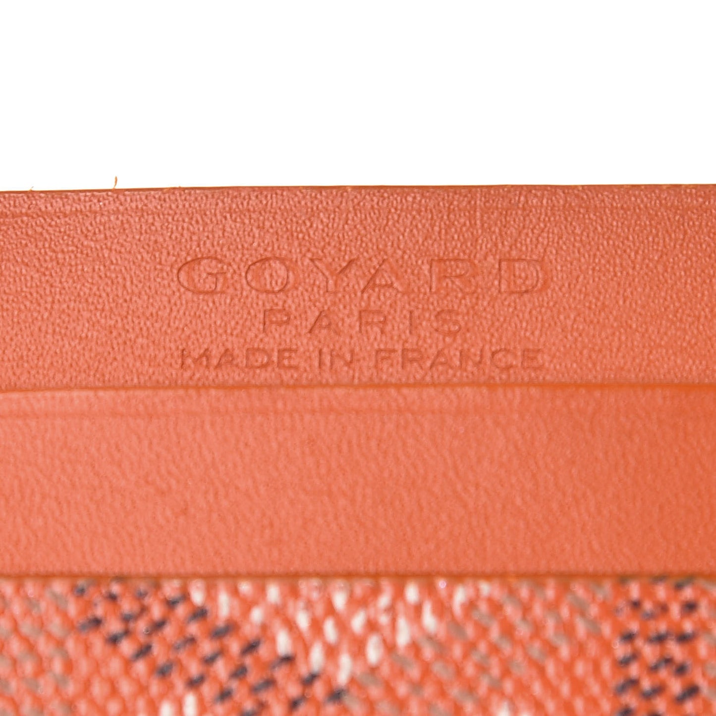 Goyardine Saint Sulpice Card Holder Orange