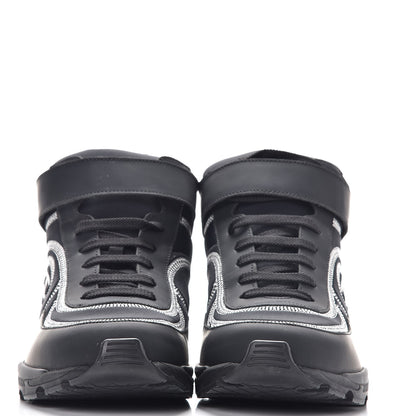 Chanel Calfskin Neoprene Tweed Quilted Sneakers 38.5 Black 2 of 8