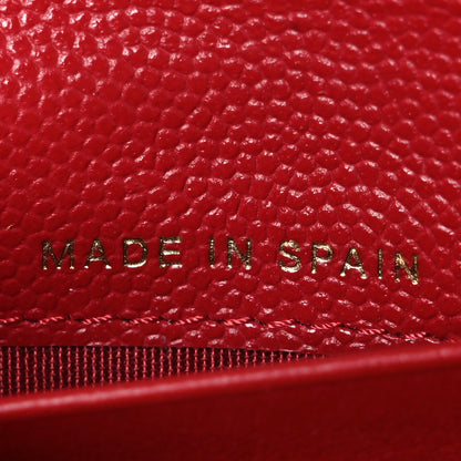 Chanel Caviar Quilted Medium Flap Wallet Red 7 of 9