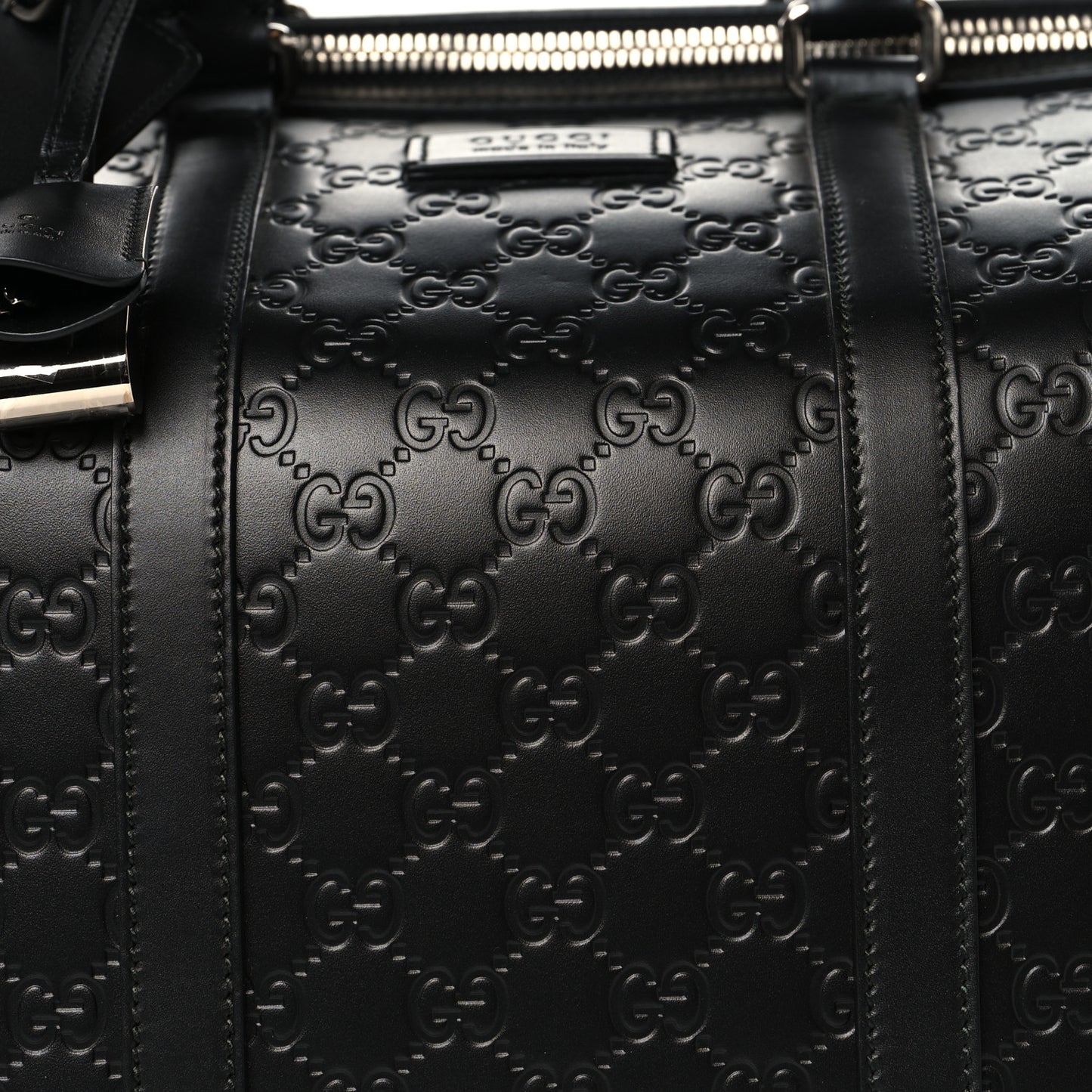 Guccissima Signature Medium Duffle Black