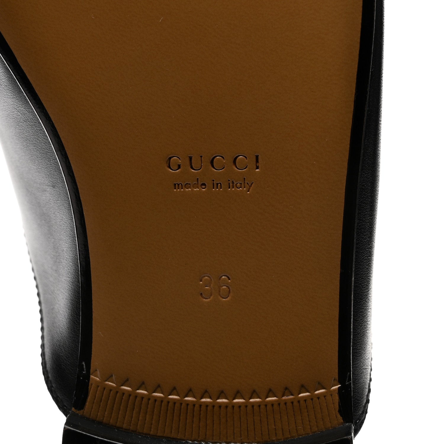 Gucci Calfskin Womens Princetown Slippers 36 Black 7 of 11