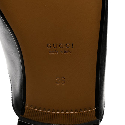Gucci Calfskin Womens Princetown Slippers 36 Black 7 of 11