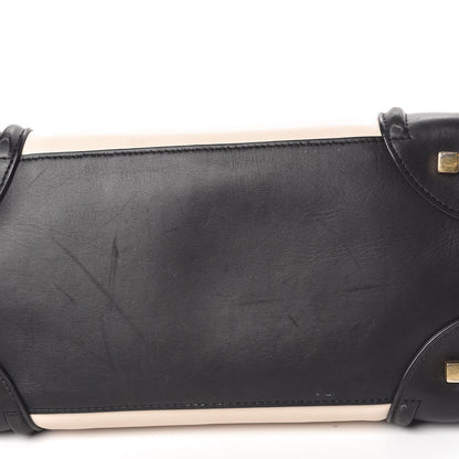 Celine Satin Calfskin Suede Mini Tri-Color Luggage Seashell 12 of 15