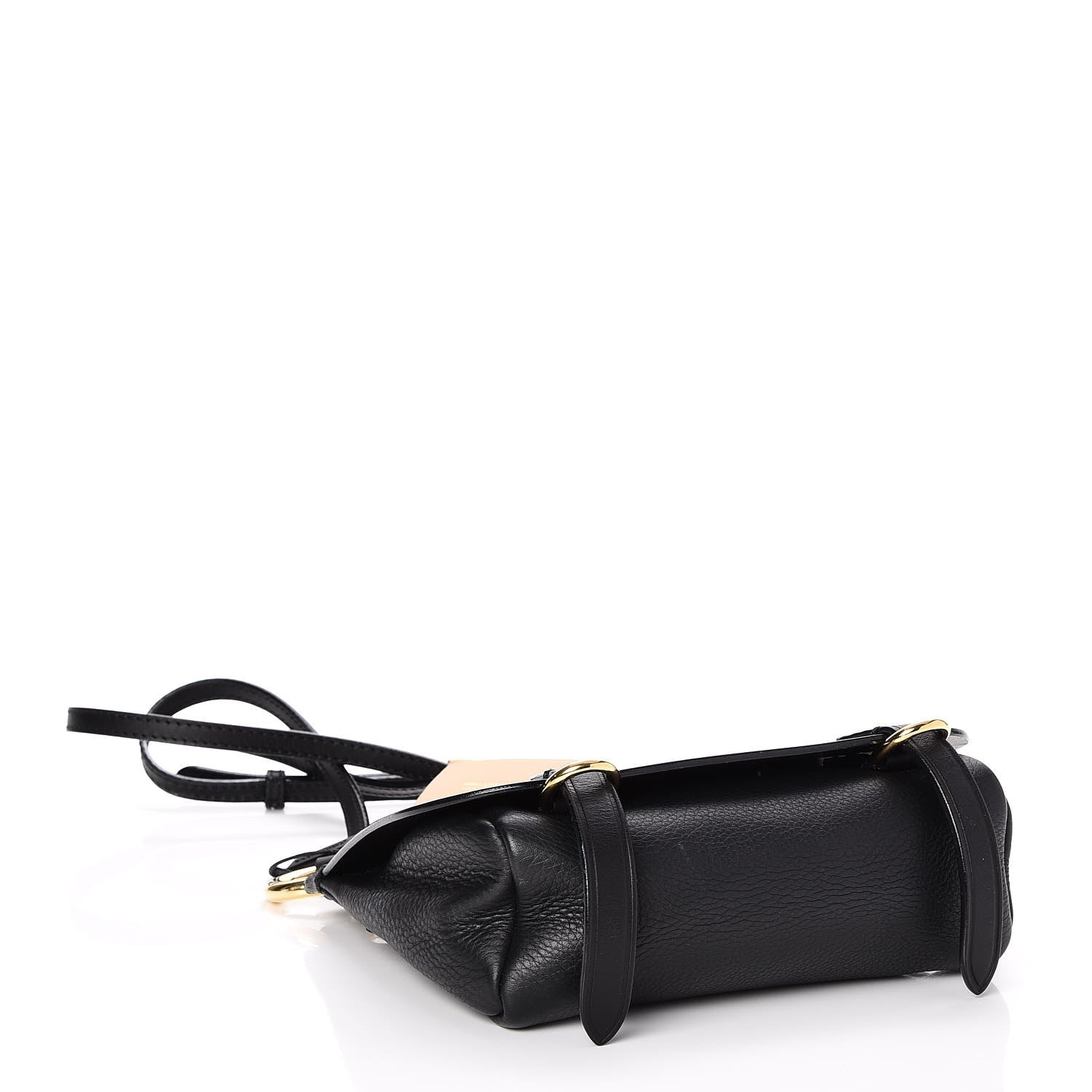 Burberry Calfskin Baby Bridle Saddle Bag Black 4 of 7