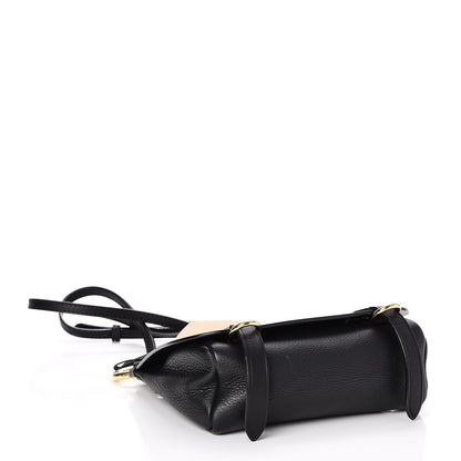 Burberry Calfskin Baby Bridle Saddle Bag Black 4 of 7