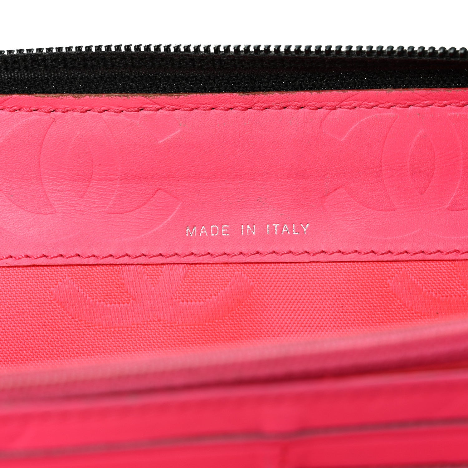 Chanel Calfskin Cambon Zip Around Organizer Wallet Black 9 of 9