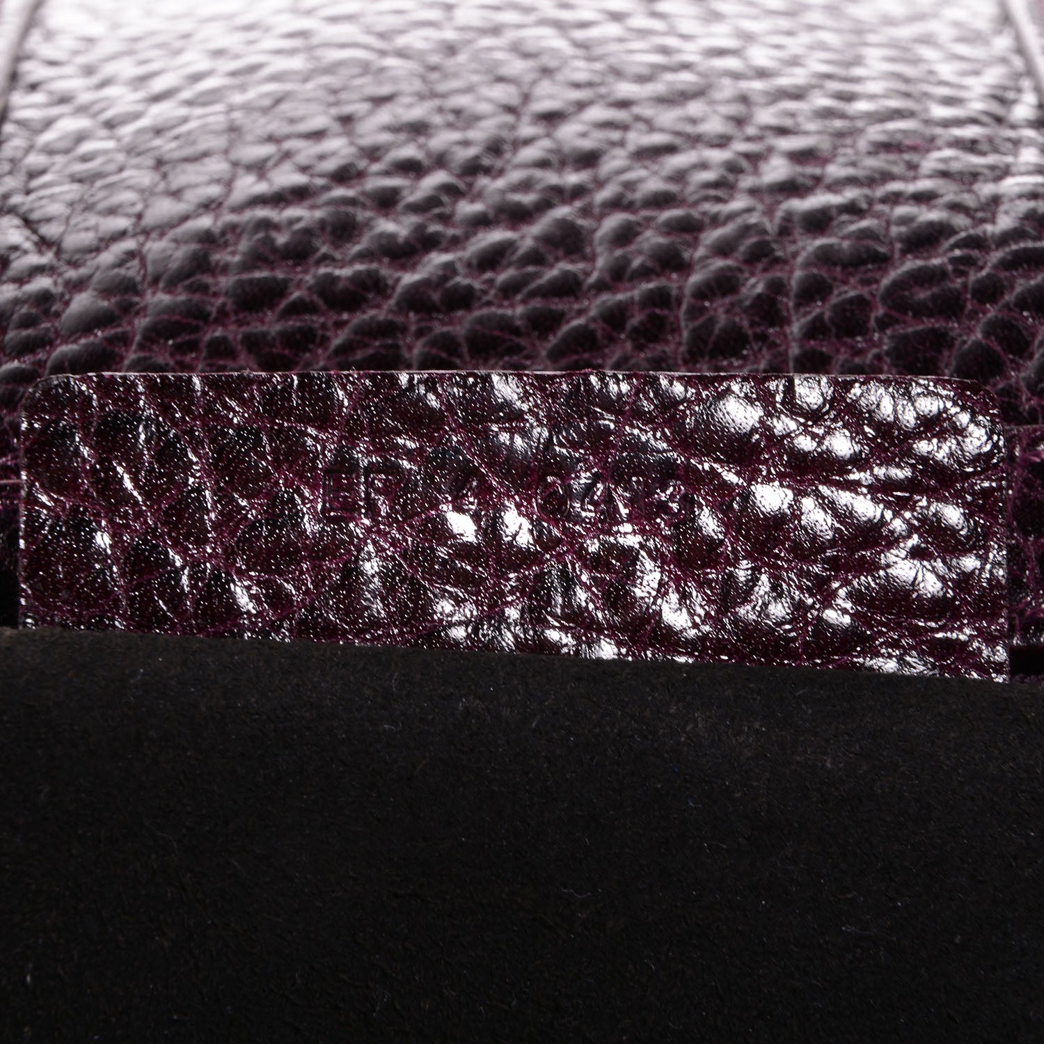 Givenchy Glazed Pebbled Calfskin Mini Lucrezia Aubergine 8 of 10
