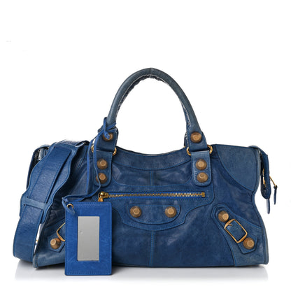 Balenciaga Agneau Giant 21 Gold Hardware Part Time Electric Bleu 3 of 11