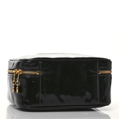 Chanel Patent CC Vanity Cosmetic Case Black 3 of 11