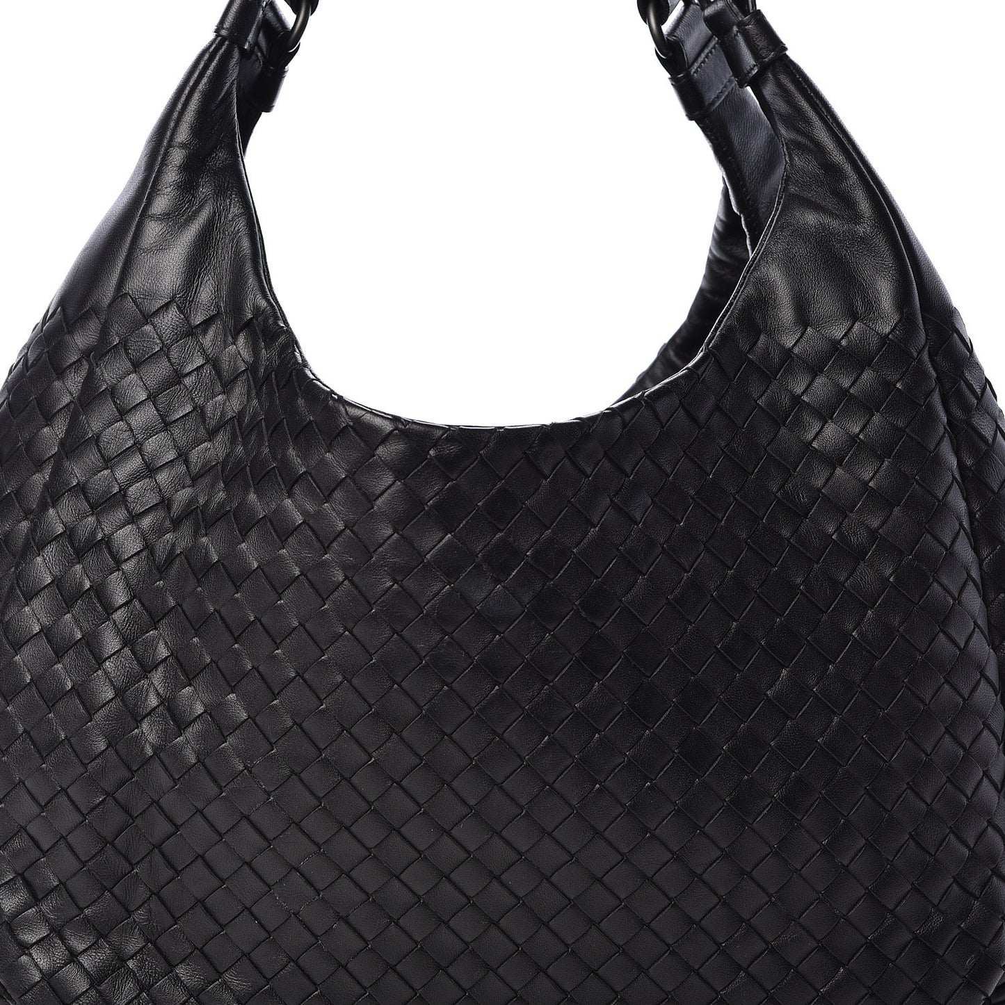 Nappa Intrecciato Medium Campana Black