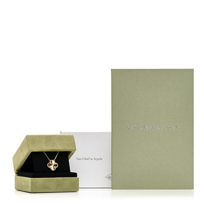 Van Cleef & Arpels 18K Yellow Gold Guilloche Vintage Alhambra Pendant Necklace 6 of 6
