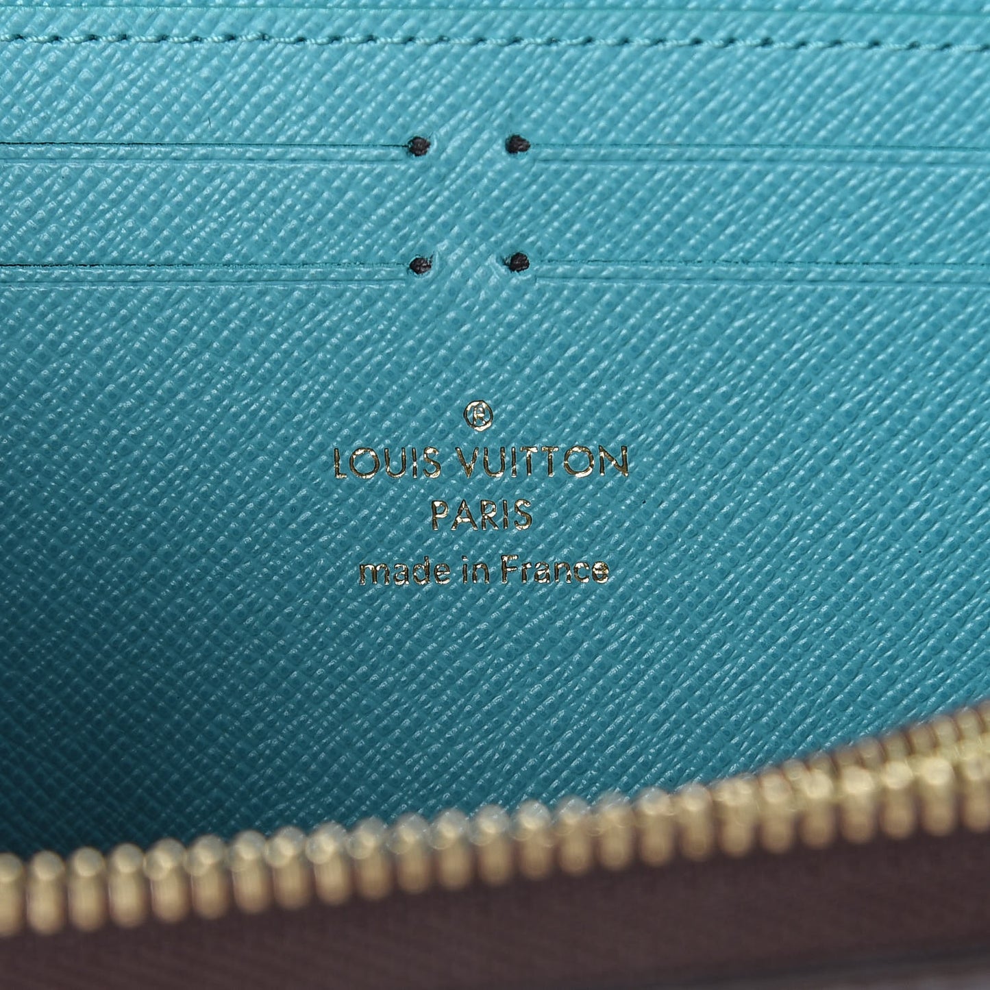 Monogram Clemence Wallet Turquoise