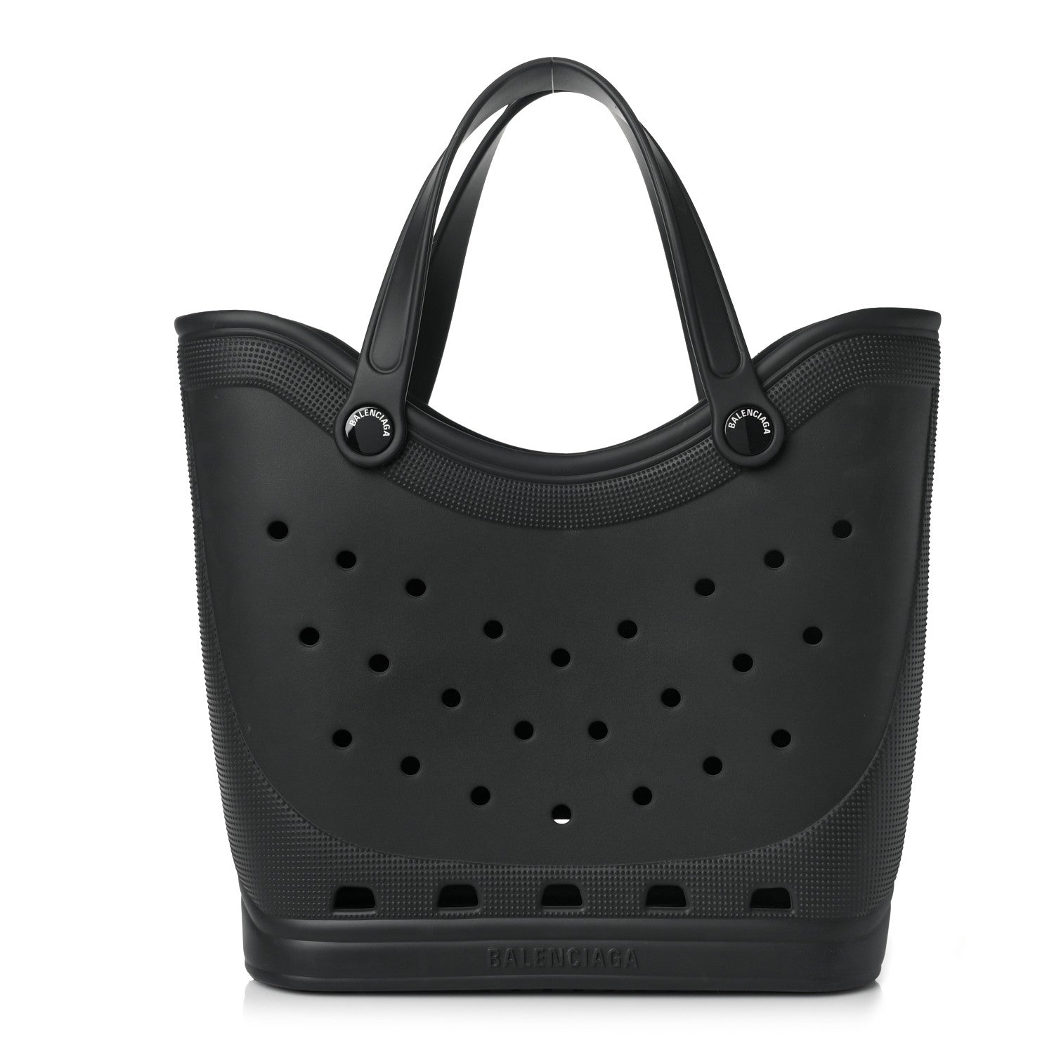Balenciaga X CROCS Rubber Large Tote Black 1 of 8