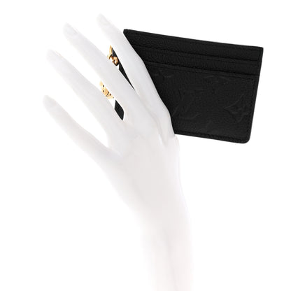 Louis Vuitton Empreinte Monogram LV Charms Card Holder Black 2 of 7