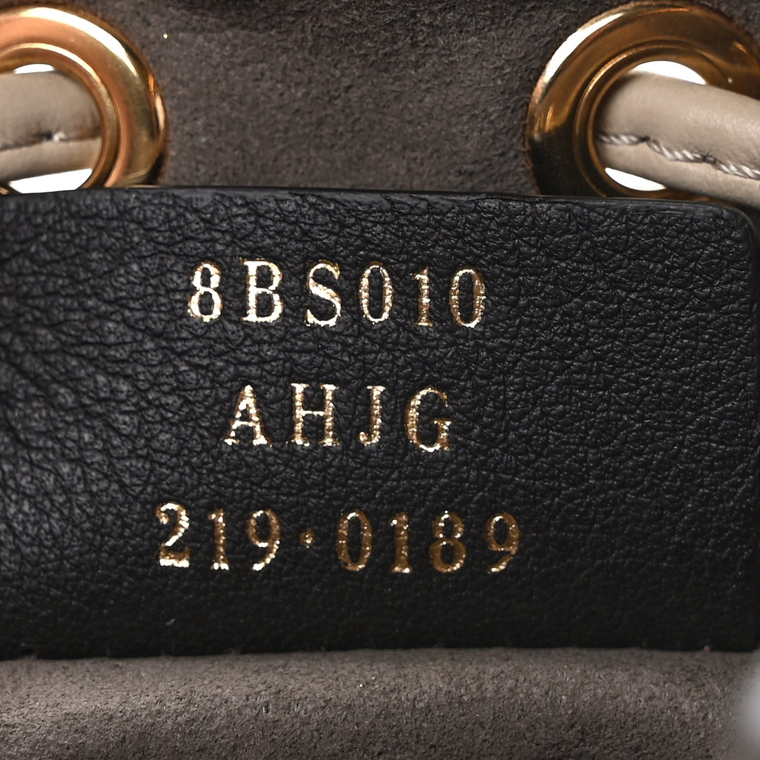 Fendi Suede Vitello Grace F is Fendi Micro FF Mini Mon Tresor Bucket Bag Nude Spring Maya 7 of 9