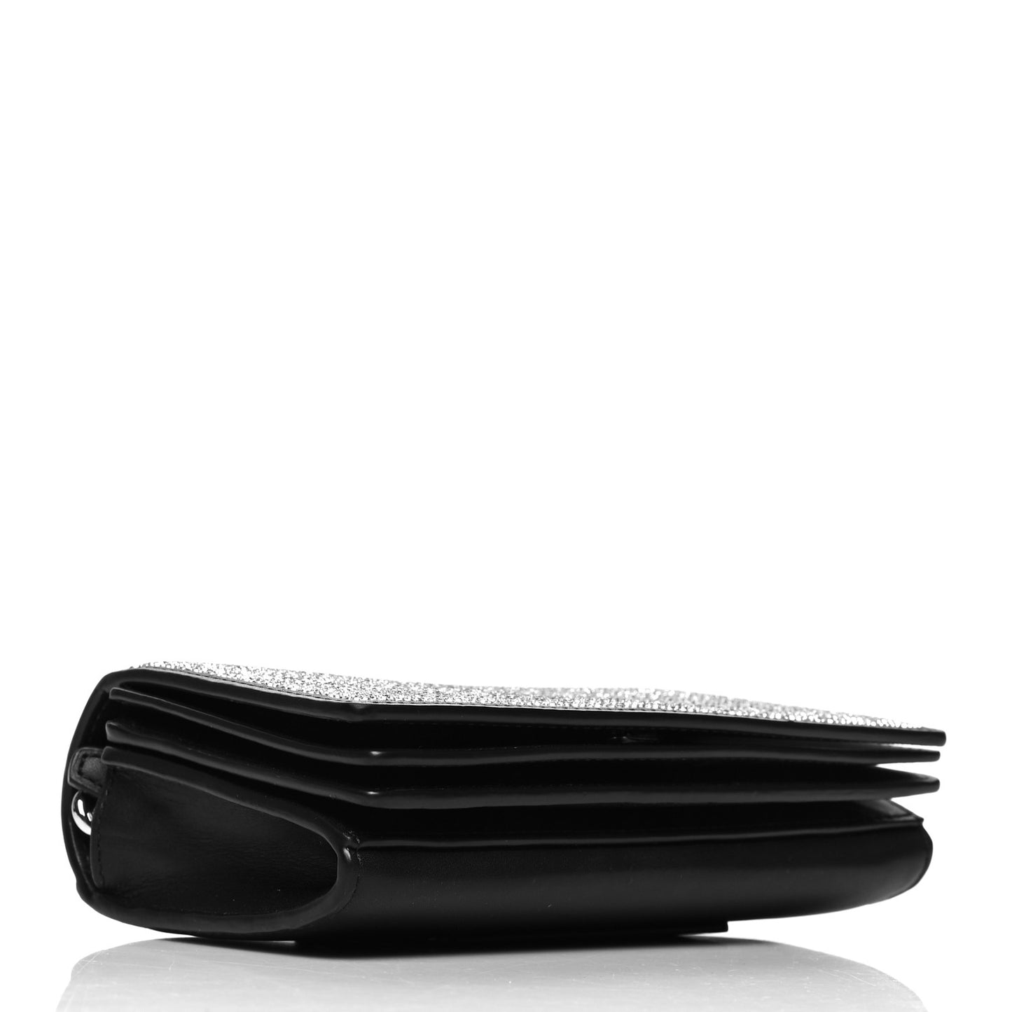 Rhinestone Mesh Attica Crossbody Bag Black