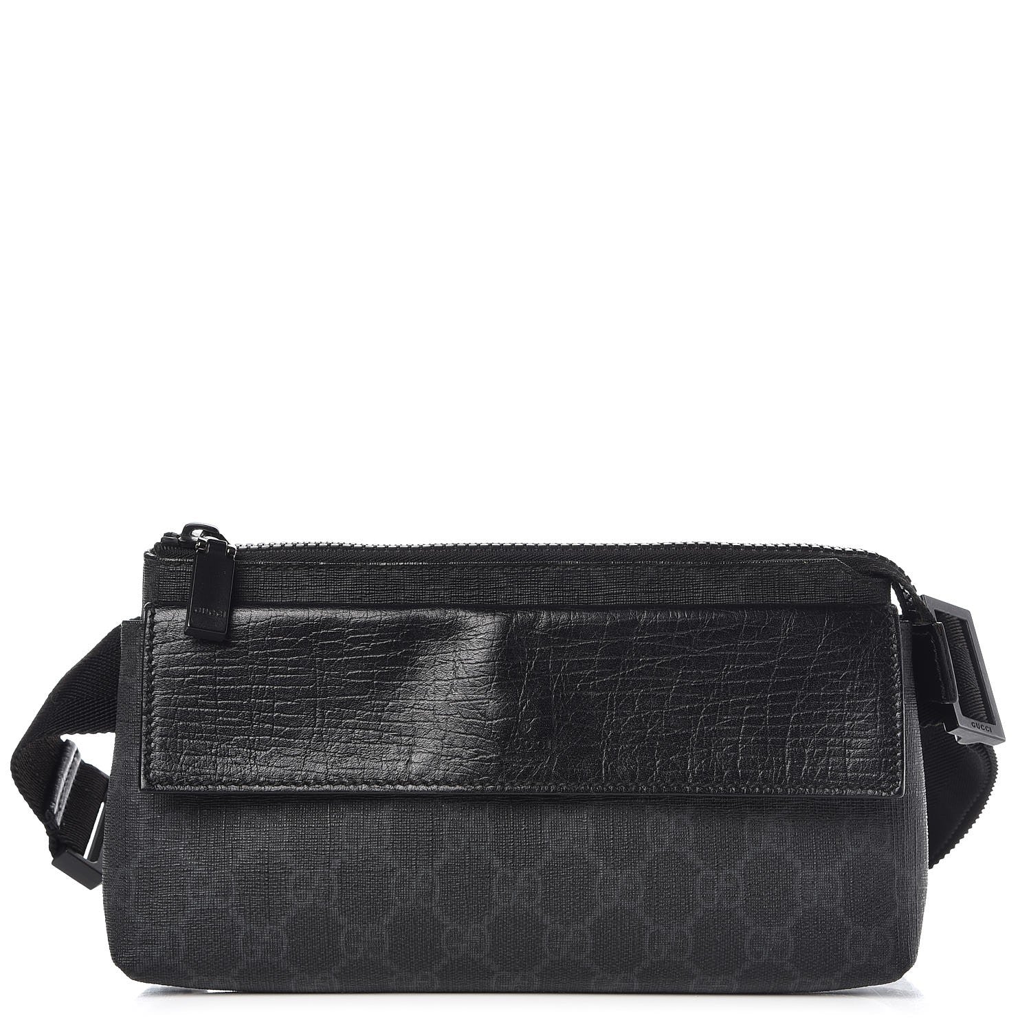 Gucci GG Plus Monogram Waist Belt Bag Black 1 of 9