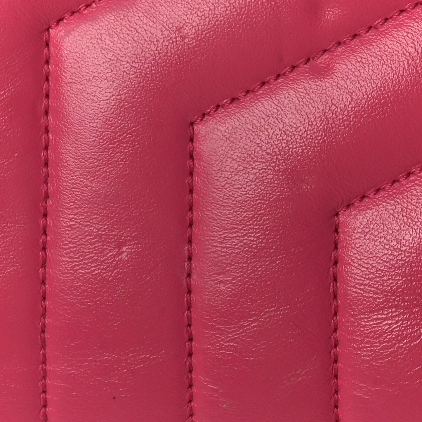 Calfskin Y Quilted Monogram Small Loulou Chain Satchel Fresh Fuchsia