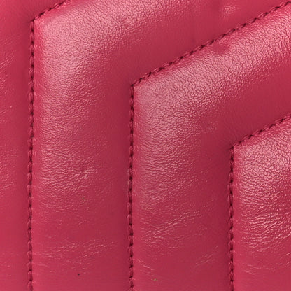 Saint Laurent Calfskin Y Quilted Monogram Small Loulou Chain Satchel Fresh Fuchsia 13 of 15