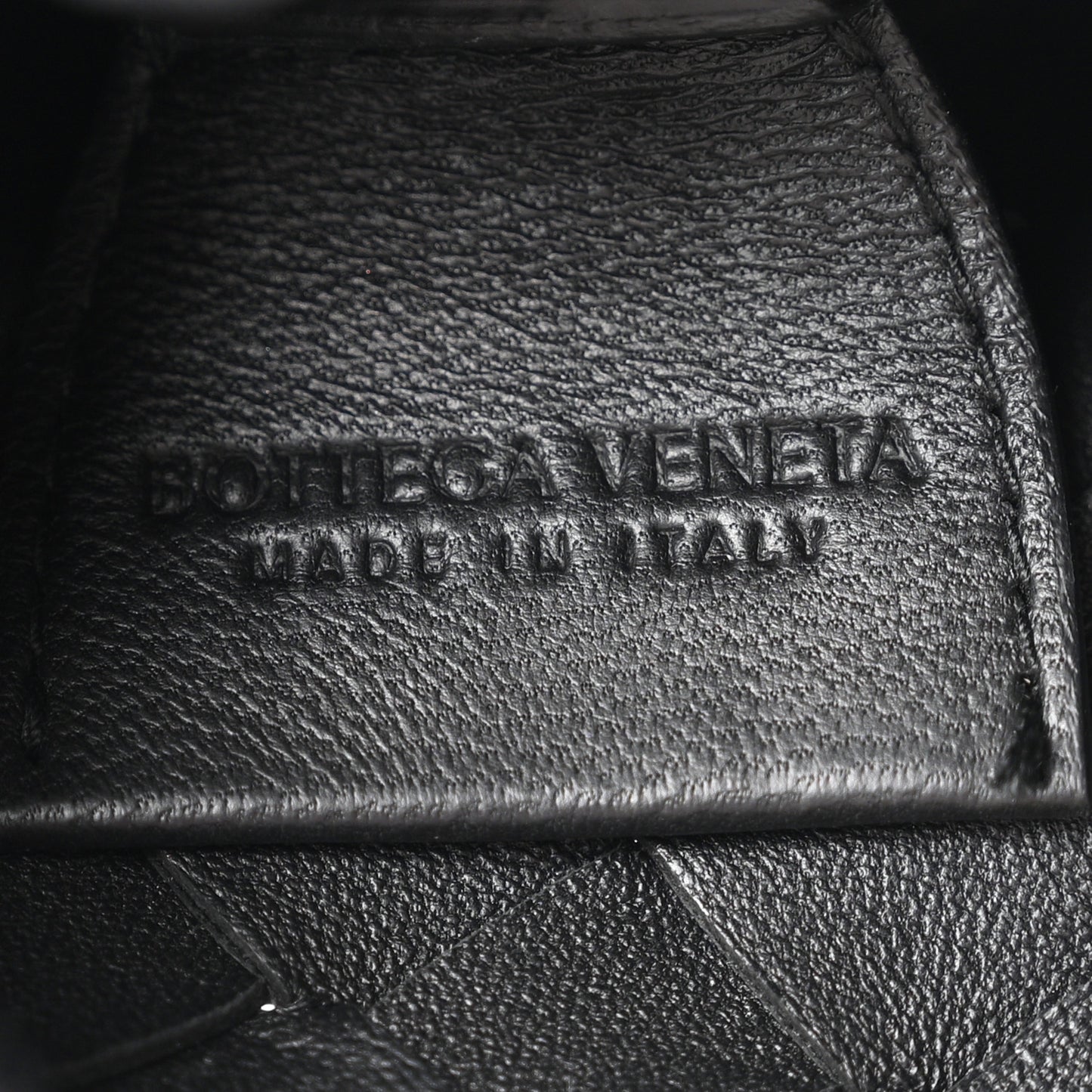 Nappa Intrecciato Mini Sardine Bag Black