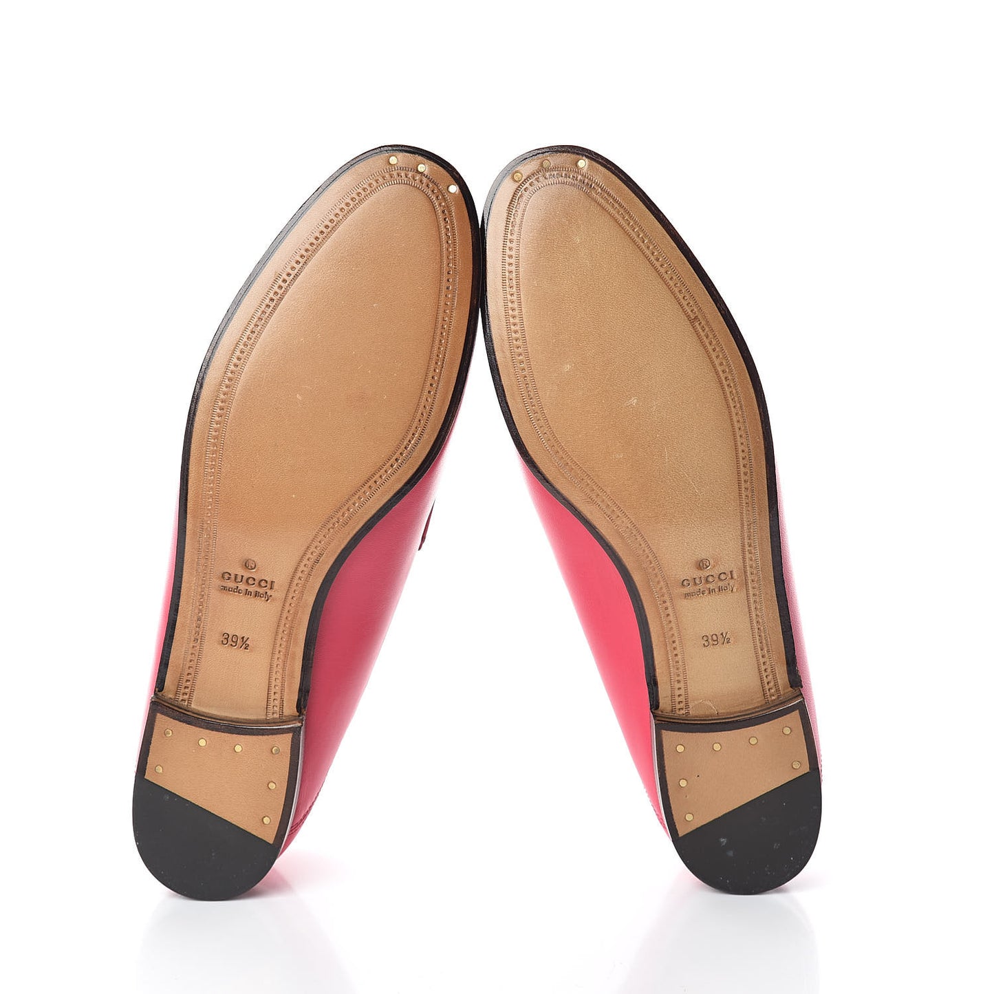 Lambskin Womens Brixton Horsebit Loafers 39.5 Hot Pink