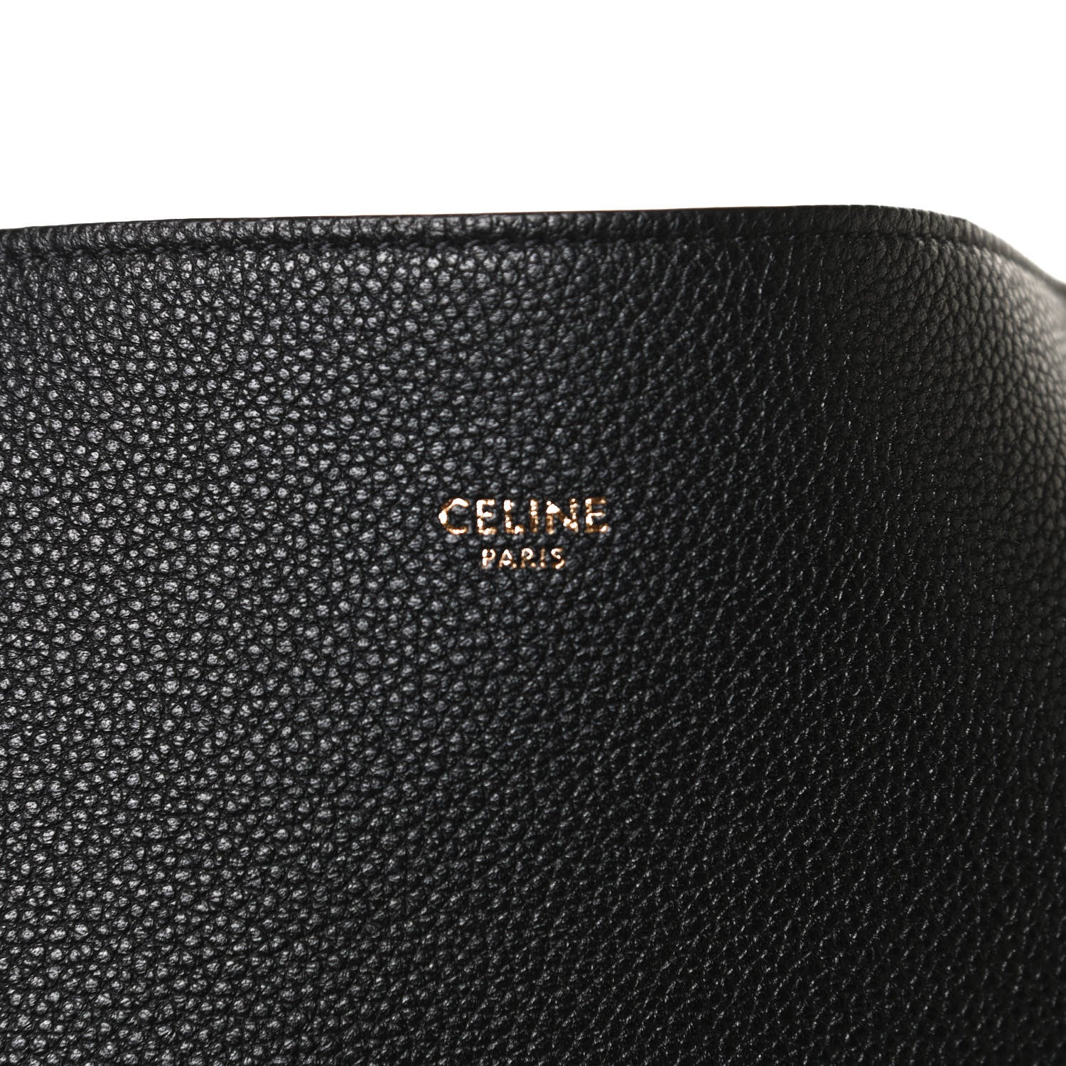 Celine Soft Grained Calfskin Medium Belt Cabas Phantom Black 7 of 13