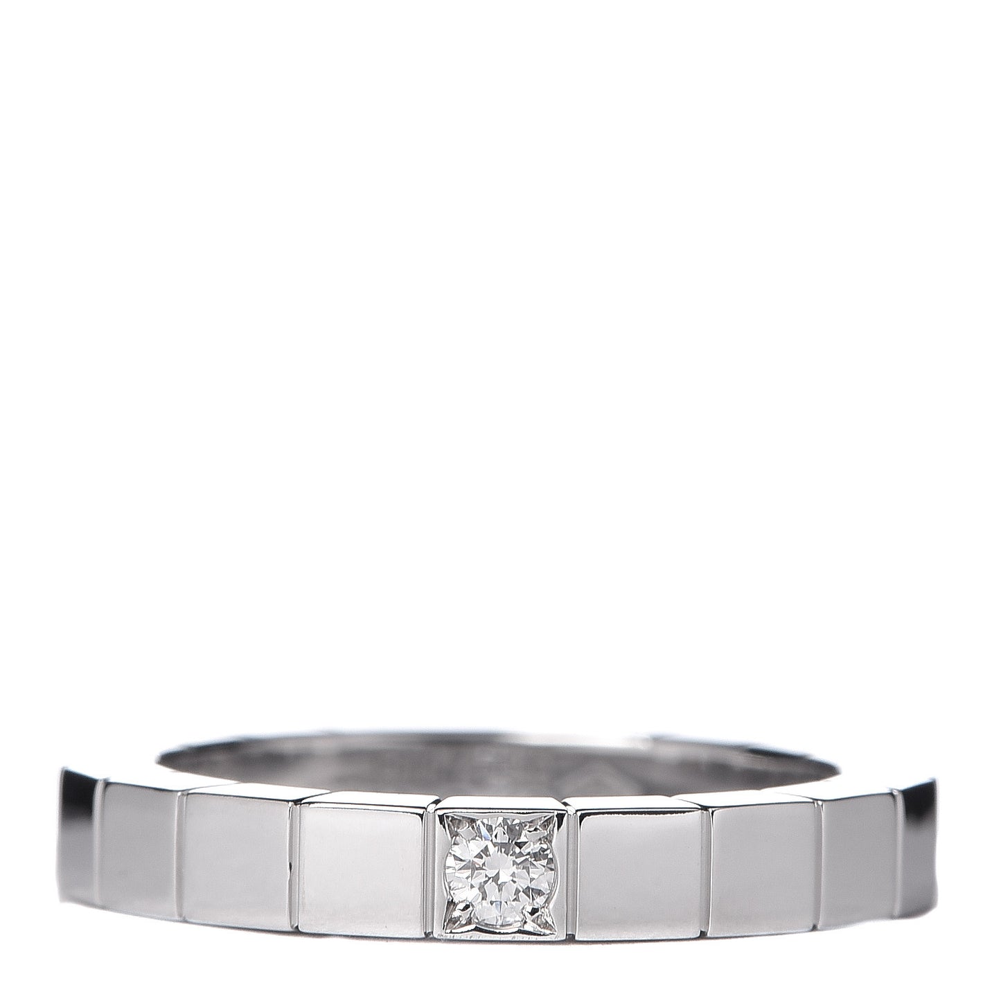 18K White Gold Diamond Lanieres Ring 49 4.75
