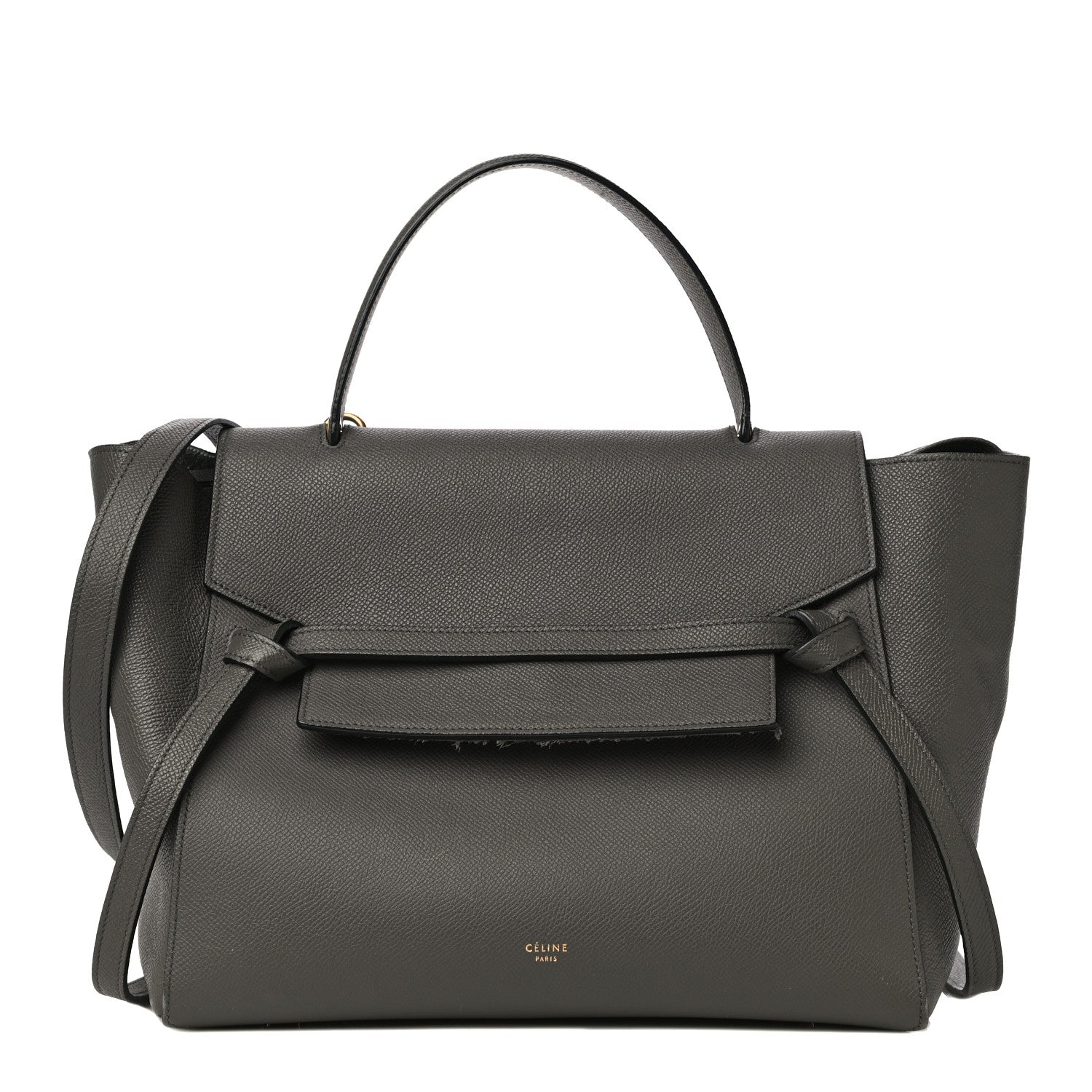 Celine Grained Calfskin Mini Belt Bag Grey 1 of 25