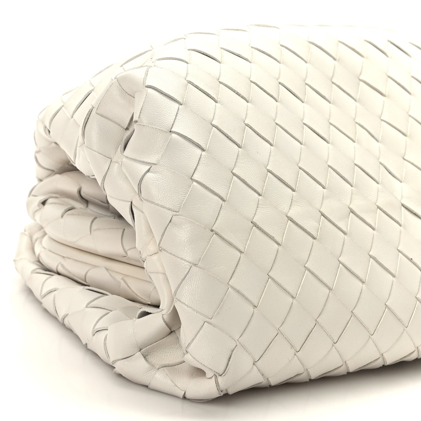 Nappa Maxi Intreccio The Pouch Oversized Clutch Plaster