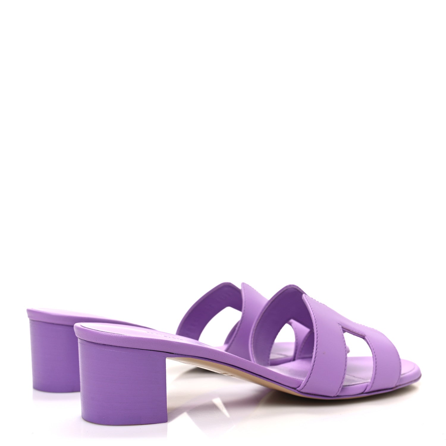Hermes Calfskin Oasis Sandals 38 Violet 4 of 9